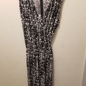 Chicos Size 3 Romper Black White